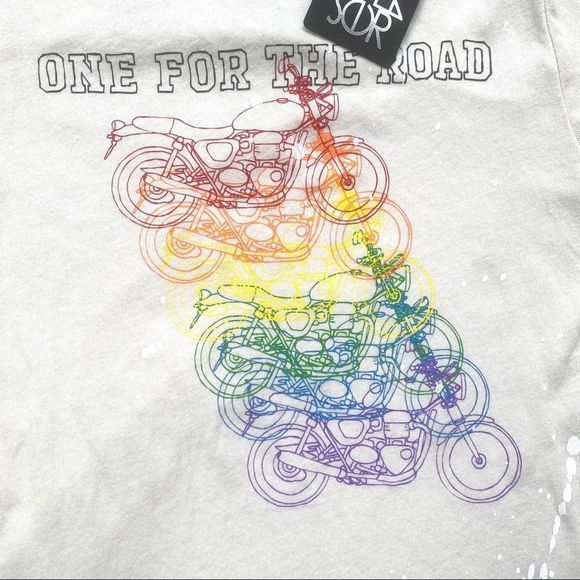 NWT Chaser One For the Road Motorcycle Graphic Tee - Picture 3 of 8